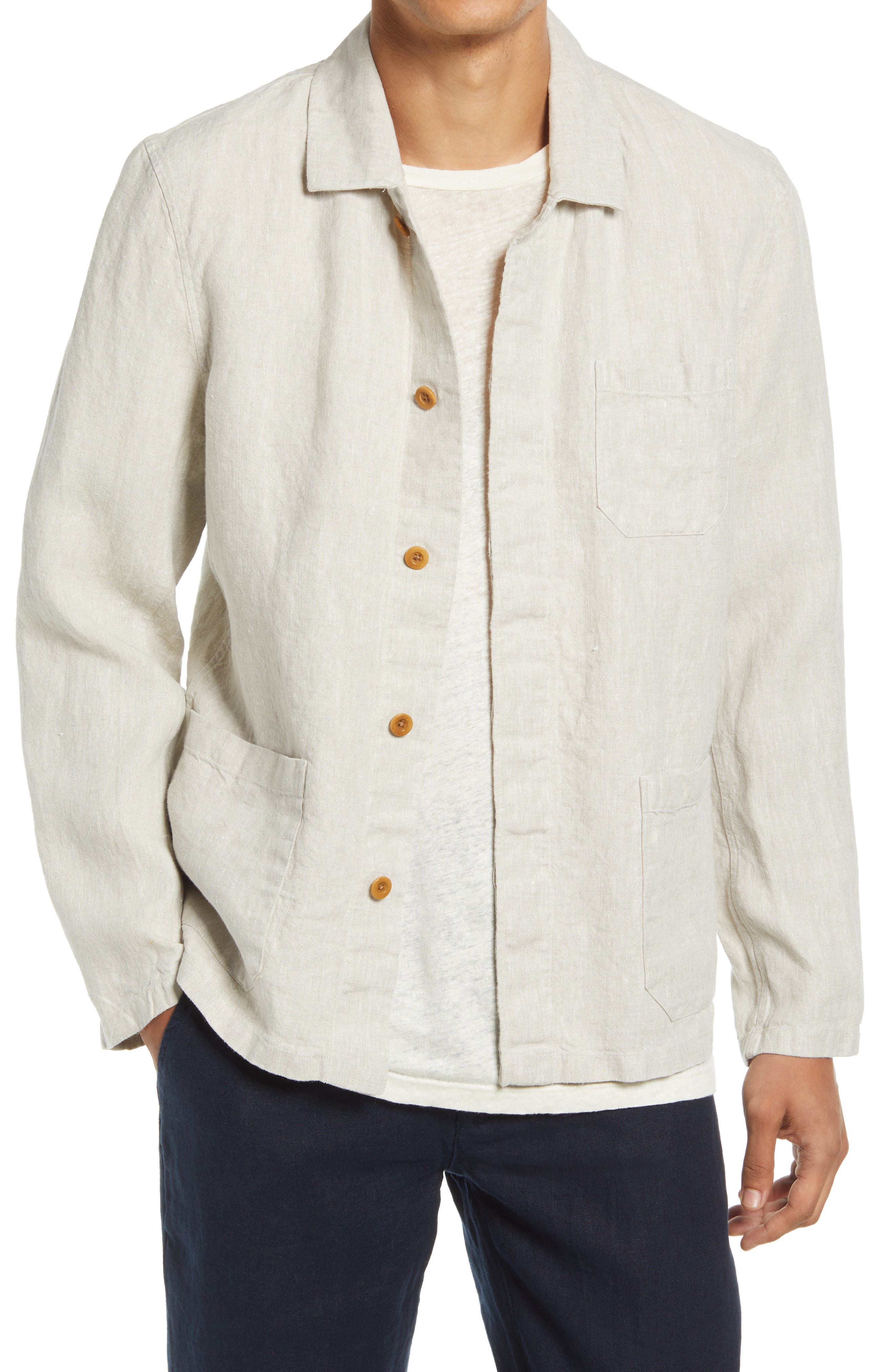 White Linen Shirts for Men | Nordstrom